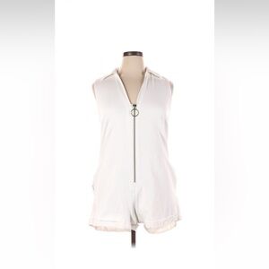 Show Me Your Mumu white denim romper - size XL